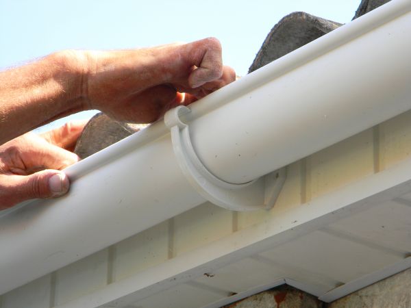 Plastic Gutter Repair in Breckenridge