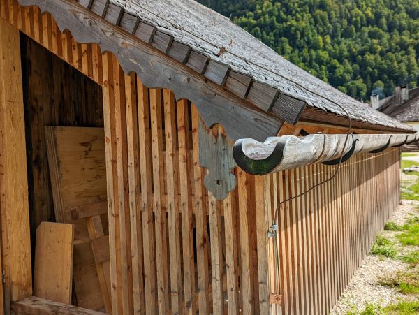 Wood Gutter Installation in Breckenridge