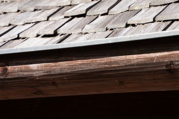 Wood Rain Gutter Installation in Breckenridge
