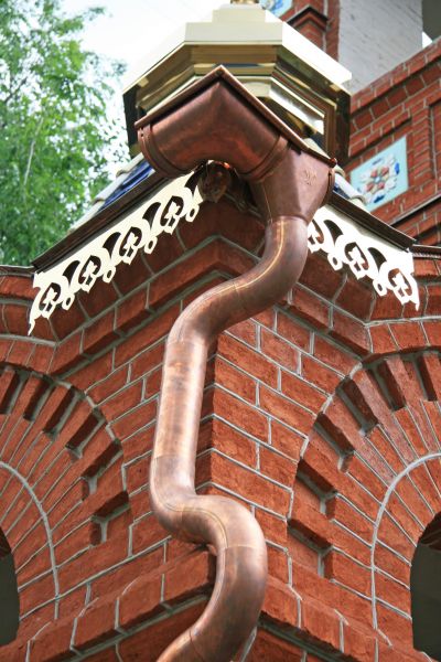 Church Downspout Installation in Breckenridge